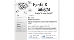 Desktop Screenshot of fonts.sitecm.com