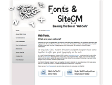 Tablet Screenshot of fonts.sitecm.com